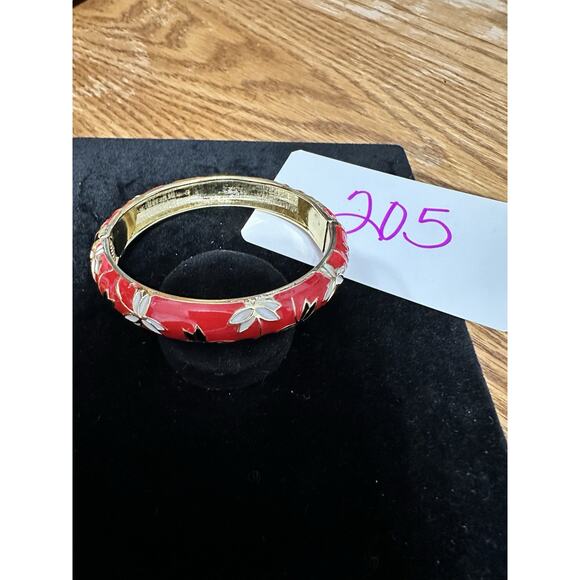 Sequin Nordstrom Multicolor Gold Tone Statement Enamel Bangle Bracelet # 205 - Picture 3 of 3